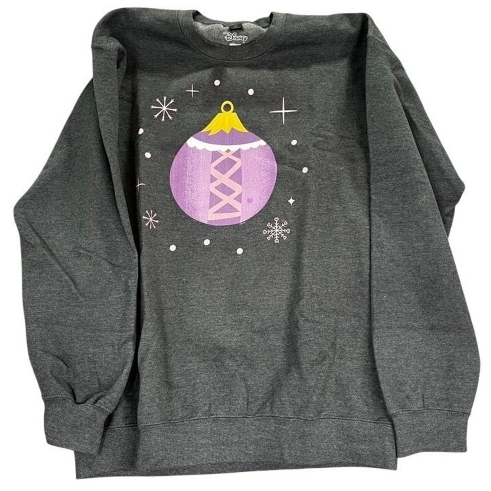 Disney Like Holiday Ornament Snowflake Graphic Sweatshirt